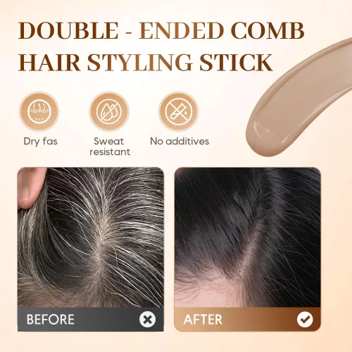 Miniatura 2 de Barra y peine de color de cabello 2 en 1, impermeable, a prueba de sudor, retoque instantáneo de raíces para cabello gris, seguro para mujeres