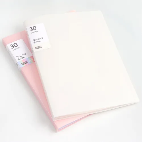 Miniatura 5 de Tamaki Carpeta de cartera con fundas de plástico, carpeta de bolsillo con protectores de hojas transparentes, libro de 60 páginas, libro de Blanco