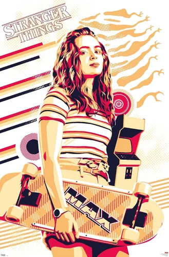 Miniatura 19 de Trends International Netflix Stranger Things: Season 3 - Póster de pared máximo, 14.725 x 22.375 pulgadas, versión enmarcada de madera de granero