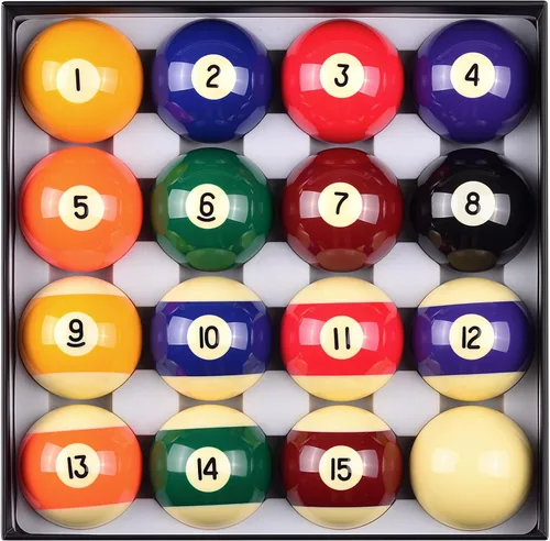 Miniatura 8 de Billiard Balls Complete 16 Ball Set, Pool Balls Billiard Set 2-1/4" Regulation Size,New Upgrade Billiards Professional Pool Table Balls Marble Swirl