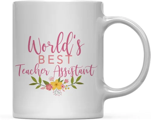 Miniatura 41 de Andaz Press Taza de café de 11 oz, regalo de broma de la mejor abbuela del mundo, diseño floral, paquete de 1