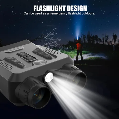 Miniatura 8 de Gafas de visión nocturna 4K, prismáticos de visión nocturna para adultos, zoom digital 10X, pantalla HD de 3 pulgadas, rango de visión de hasta 1640