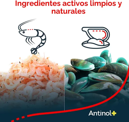 Miniatura 5 de Antinol Suplemento para la movilidad, la cadera y las articulaciones para perros, mejillones de labios verdes y aceite de krill, suplemento