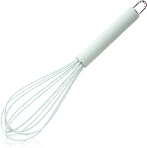 Miniatura 10 de GorGin Batidor de silicona de alta temperatura y fácil de limpiar, batidor, batidor, 10 pulgadas, agarre de buen agarre para mezclar, batir, batir
