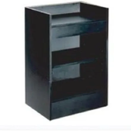 Soporte para caja registradora, 24 pulgadas de ancho, color negro por Modern Store Fixtures