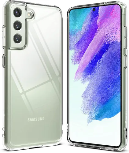 Ringke Fusion - Funda para Samsung Galaxy S21 FE (siempre luce con clase), revestimiento UV resistente a arañazos y decoloración, bolsillos de aire