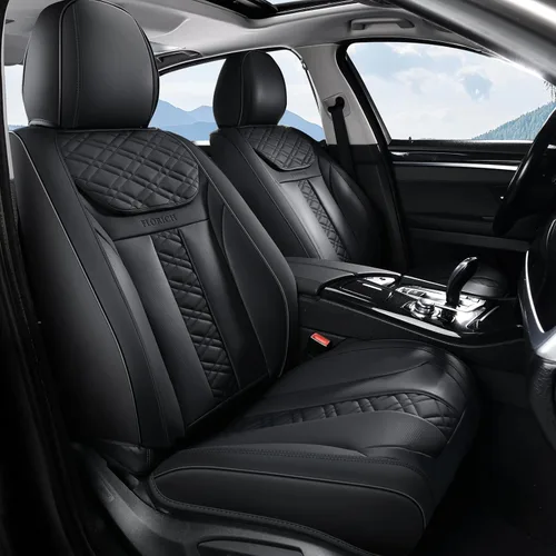 Miniatura 15 de FLORICH Fundas de asiento delantero, 2 piezas, fundas de asiento para automóviles, fundas de asiento universales de cuero de lujo, accesorios