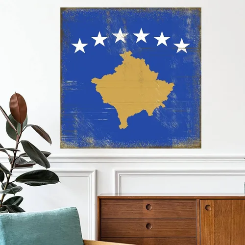 Miniatura 10 de Calcomanías de pared con bandera nacional de Kiribati, mural patriótico de Kiribati, recuerdo de la ciudad del país, arte de pared, póster Estilo-5