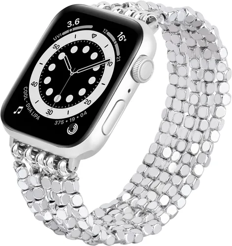 Miniatura 28 de MOFREE Pulsera de cuentas compatible con Apple Watch Band de 1.496 pulgadas, 1.575 pulgadas, 1.614 pulgadas, 1.654 pulgadas, 1.732 pulgadas, 1.772