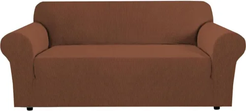 Miniatura 78 de H.VERSAILTEX Fundas elásticas para sofá, fundas de sofá para perros, fundas para sofá de 3 asientos con tela jacquard gruesa a cuadros con parte