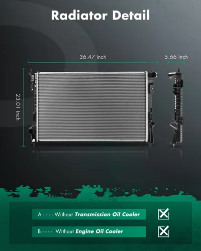 Miniatura 2 de SCITOO Conjunto de radiador de refrigerante del motor para Ford Edge 07-14, Taurus 08-19, Flex 09-12 y para Lincoln MKS 09-16, MKX 07-15, 3.5L 3.7L