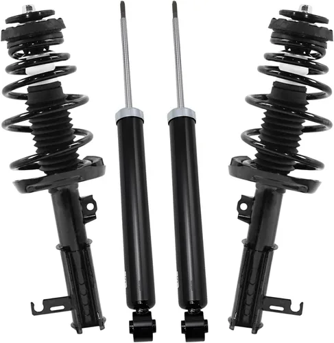 Miniatura 24 de Detroit Axle - Puntales y Amortiguadores para Chevy Traverse Buick Enclave GMC Acadia Saturn Outlook 2007-2012, 2 puntales delanteros con resorte