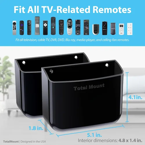 Miniatura 3 de TotalMount Soporte para control remoto sin agujeros – Elimina la necesidad de taladrar agujeros en la pared