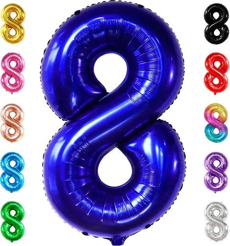 Miniatura 96 de Globo gigante plateado del número 0 de 40 pulgadas – Globo Mylar del número 0 Globo plateado 0 para decoraciones de fiesta Globo plateado
