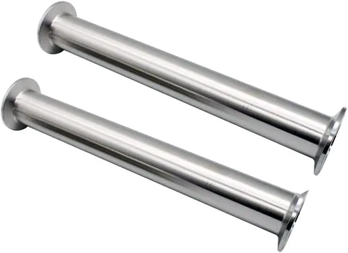 Tubo de carrete sanitario Tubo de triple abrazadera de 6 pulgadas de longitud con abrazadera triple de 2 pulgadas de brida de virola de 2.520 in