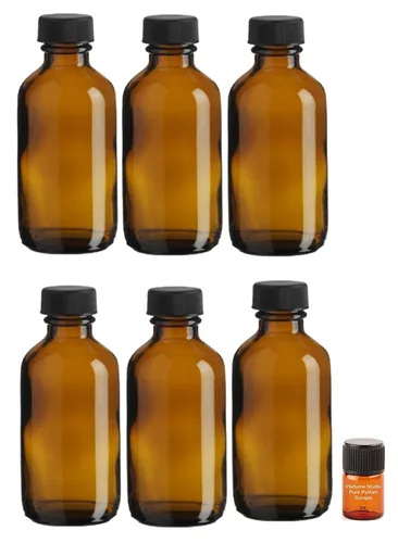 Miniatura 3 de Perfume Studio Juego de 6 piezas; botellas cuentagotas de vidrio ámbar de 2 onzas con una muestra de fragancia Perfume Studio de 0.07 onzas líquidas