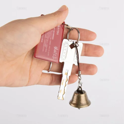Miniatura 5 de AUEAR, Paquete de 60 mini cascabeles de bronce de 1.024 in, adornos decorativos para árbol de Navidad para fiestas, campanillas de viento, Estilo D