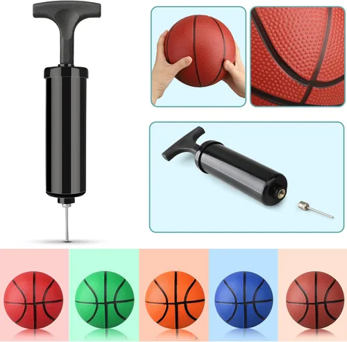 Miniatura 3 de Anzmtosn Mini Basketball Toys for Over Door Indoor Hoops - 7 Inch Pool Basketballs with Pump, Beach Balls, Water Toys for Inflatables Hoops