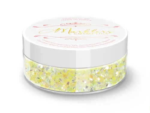 Miniatura 57 de MARBLERS Brillantina de forma gruesa de grado cosmético [estrella] 0.11 onzas (0.11 oz) Escamas No tóxica Vegana Libre de crueldad animal