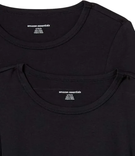 Miniatura 6 de Tienda Essentials paquete de 2camisetas de manga corta para mujer, cuello redondo, ajuste ceñido