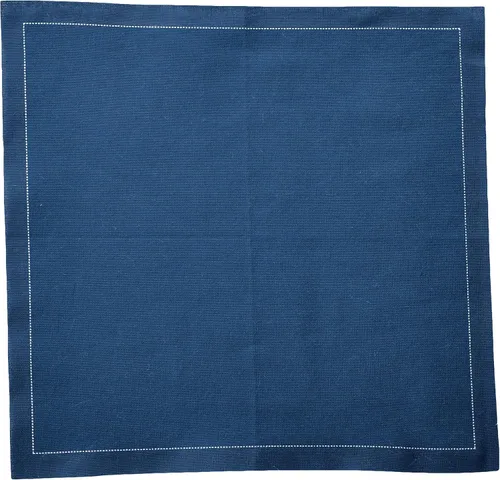 Miniatura 2 de Five Star Napkins Servilletas plegables de algodón para cóctel, bebidas, postres, bares, fiestas, eventos, vacaciones, bodas, fiestas, 8 x 8 Azul