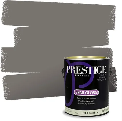 Miniatura 45 de Prestige Paints - 2 en 1, pintura base y pintura de exterior, P500-N-SW7020 SW6991-PCM