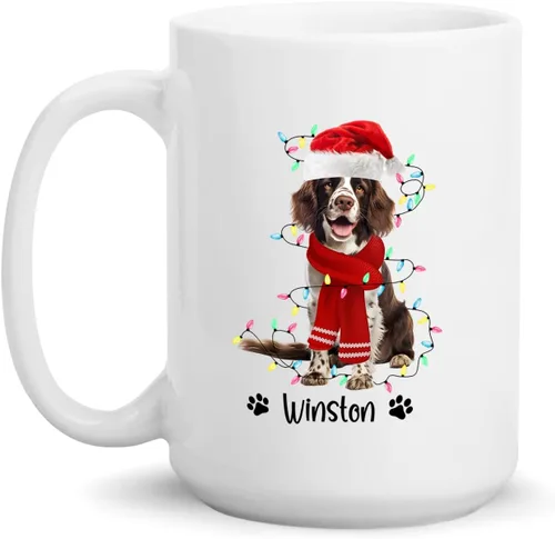 Miniatura 24 de Taza personalizada de Alaskan Malamute – Taza de café personalizada con nombre para los amantes de los perros – Regalo de cerámica de Navidad