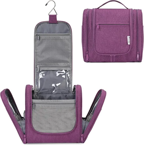Miniatura 12 de Bolsa de Aseo Colgante Narwey para Mujeres, Organizador de Maquillaje de Viaje, Bolsa de Artículos de Aseo para Cosméticos, Accesorios Esenciales