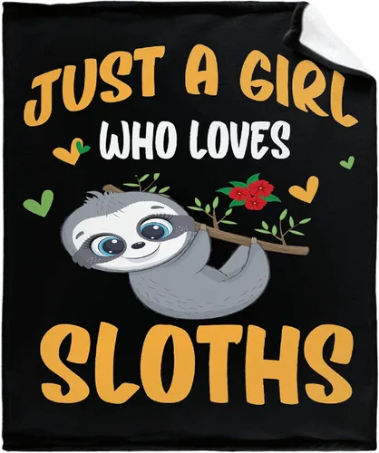 Miniatura 9 de Manta Girl Loves Sloths Mantas Suaves y Mantas de Franela Acogedora Liviana Colcha Regalo Perfecto para Cama Sofá Sillón-40 x 30 Extra Pequeña
