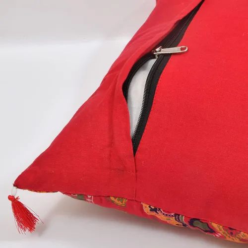 Miniatura 6 de Juego de 5 fundas de almohada étnicas indias para sofá, decoración de árabe occidental, juego de 5 fundas coloridas de estilo bohemio para sofá