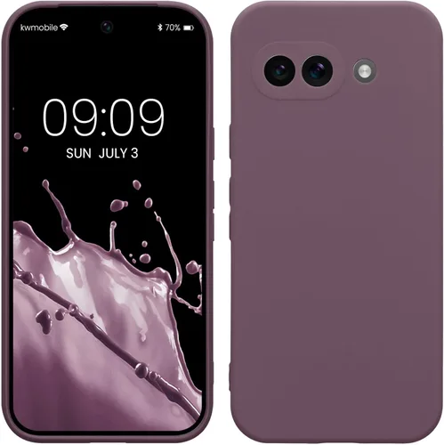 Miniatura 194 de kwmobile Funda compatible con Google Pixel 9 Pro - Funda protectora delgada de TPU para teléfono - Acabado mate suave - Negro mate