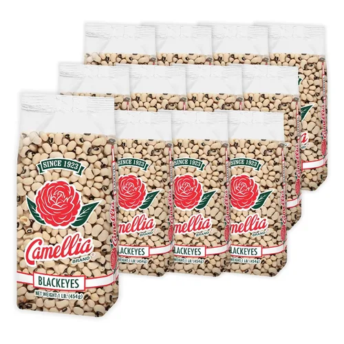 Camellia Brand Guisantes negros secos – Guisantes sureños sin OMG prémium para Hoppin' John, sopas, guisos, ensaladas, Año Nuevo y guarniciones, sin