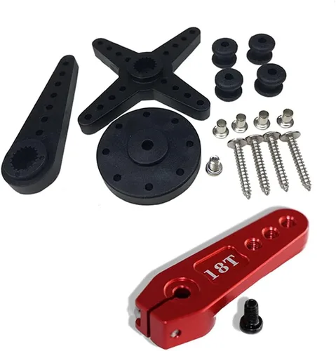 Miniatura 5 de 132.3 lbs Digital Servo 8.4V Engranaje De Acero Inoxidable De Alto Voltaje Gran Torque De Alta Velocidad Impermeable 1/5 Baja Servos - 180 Grados