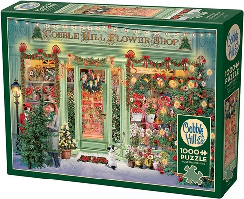 Miniatura 8 de Rompecabezas de 1000 piezas de Cobble Hill - Gatos navideños - Póster de muestra incluido