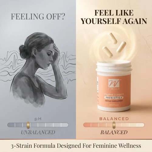 Miniatura 4 de WforHer - Probióticos vaginales para mujeres, 12 mil millones de UFC con LA-14, HN019 y HN001 clínicamente estudiados, apoya el equilibrio del pH