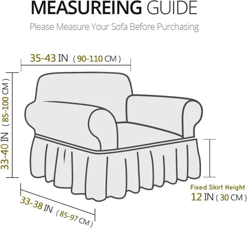 Miniatura 7 de NICEEC Funda para Sillón Súper Suave de 1 Pieza Negro Funda Elástica Universal de Spandex Fundas para Sofá para Sala de Estar Fácil Ajuste Lavable