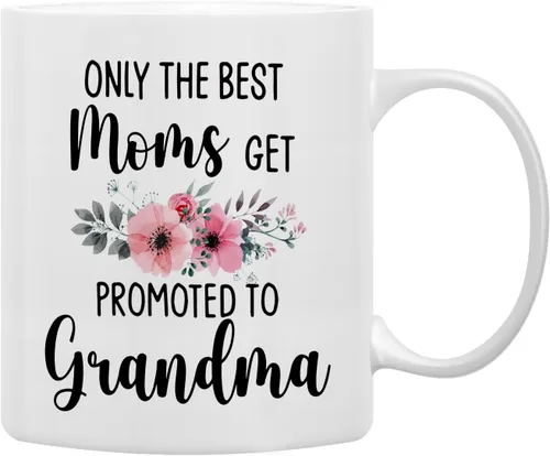 Miniatura 7 de QASHWEY Taza de café con texto en inglés «Only The Best Aunts Get Promoted to Great Aunt», divertidos regalos de anuncio de embarazo para tía, tías