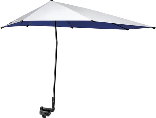 Miniatura 10 de G4Free Sombrilla de playa ajustable UPF 50+ XL con abrazadera universal para silla, cochecito, silla de ruedas, carrito de golf, grada, patio
