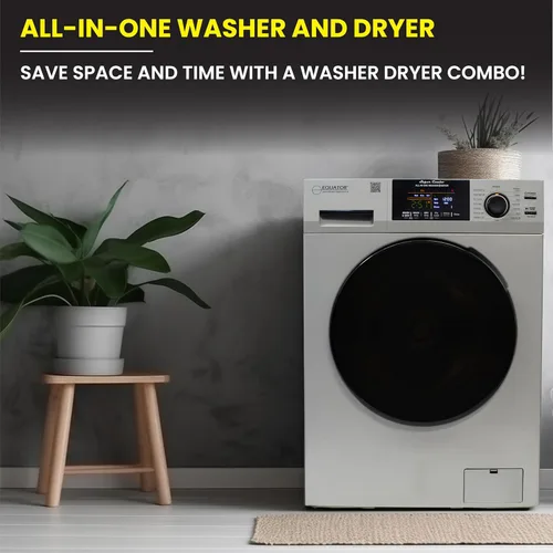 Miniatura 4 de Lavadora secadora todo en uno Equator VENTED-DRY 30% más rápida que condensación 15 lb 110V en plateado