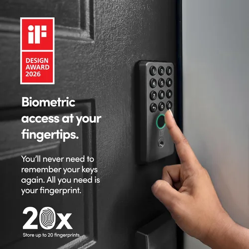 Miniatura 2 de igloohome Cerradura inteligente Deadbolt Go con huella digital, llaves digitales, códigos PIN remotos, puente WiFi (se vende por separado), probado
