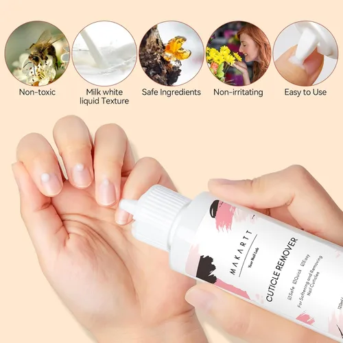 Miniatura 6 de Makartt Kit removedor de cutículas, kit de cuidado de uñas con bolígrafo de aceite para cutículas, cortador de cutículas, lima de uñas y líquido