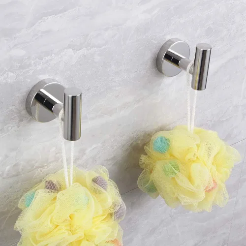 Miniatura 3 de kimzcn Ganchos de acero inoxidable pulido para toallas, ropa de baño, garaje, hotel, armario, armario, esponjas, gancho para bata, montaje en pared