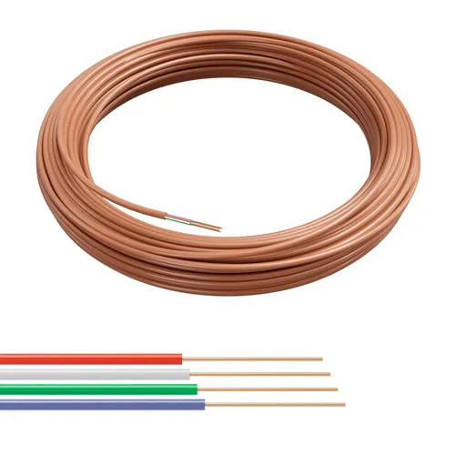 Miniatura 13 de Cable The Cimple Co para termostato, color café, cobre macizo calibre 18, conductor, certificación CL2 UL, CMR nominal CL3, residencial, comercial e