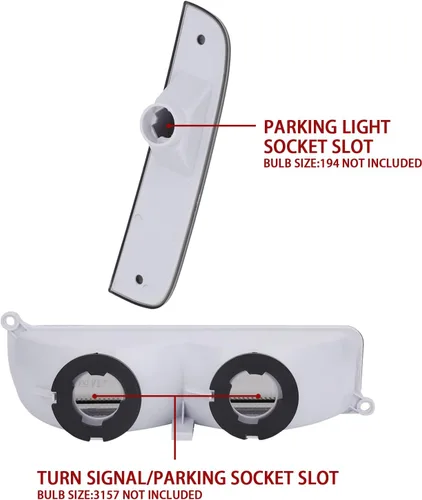Miniatura 3 de Se adapta a luces de señal Jeep 97-01 XJ – Combo de luces intermitentes de parachoques ahumado + juego de lámparas de marcador lateral de esquina