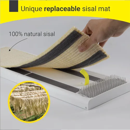 Miniatura 2 de SVD.PET Poste rascador para gatos, almohadilla de sisal natural para gatos, rascador de gatitos con almohadilla de sisal natural reemplazable