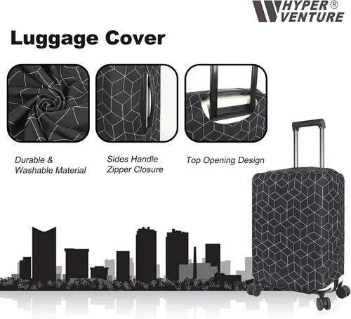 Miniatura 3 de HYPER VENTURE Funda de equipaje Maleta Protetor, Laberinto negro