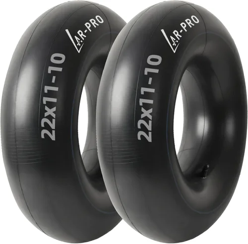 Miniatura 10 de AR-PRO Tubo interior de repuesto resistente de 13 x 6.50-6 pulgadas con vástago de válvula recto TR-13 (paquete de 2) – para carretillas, Razor Quad