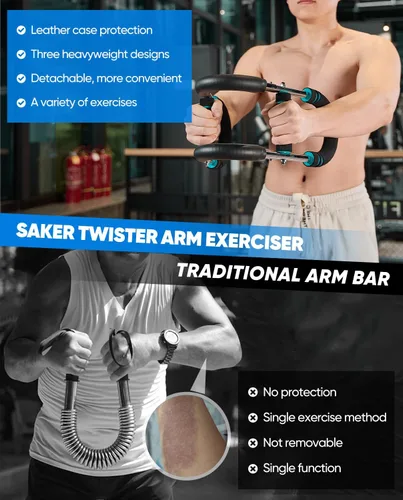 Miniatura 5 de 2026 New Saker PowerTwist Arm Trainer, Adjustable Forearm Strengthener, Arm Exercise and Chest Workout Equipment for Home Gym, for Men, Ideas for