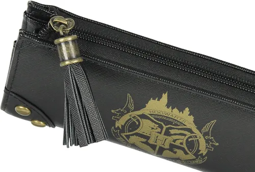Miniatura 4 de Bioworld Cartera de diseñador de Harry Potter Hogwarts Casas con cremallera de estilo clutch de cuero sintético para mujeres, Hogwarts, Talla única