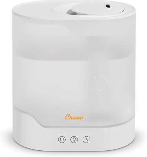 Miniatura 9 de Crane Humidificador de niebla fría de 0.5 galones de llenado superior y difusor de aceite esencial, silencioso, tiempo de funcionamiento de 15